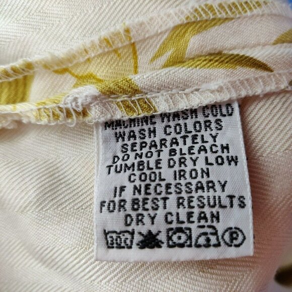 Tommy Bahama Silk Hawaiian Shirt Size Large Chartreuse Green Floral Print Aloha - Picture 8 of 10